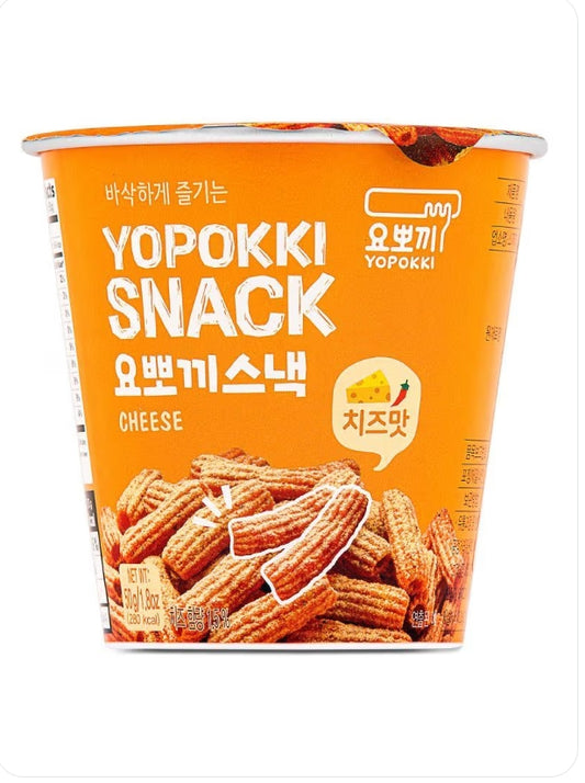 Yopokki Snack Cheese portion cup 50gx12 [yopokki] 芝士味零食 요뽀끼 스낵 치즈 50g
