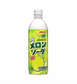 Sangaria Hajikete Melon Soda Can 250g x30 Sangaria 哈密瓜味 苏打饮料 サンガリア　はじけてメロンソーダ　缶