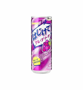 Sangaria Hajikete Grape Soda Can 250g x30 Sangaria 葡萄味苏打饮料 サンガリア　はじけてグレープソーダ　缶